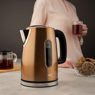 brown electric kettle